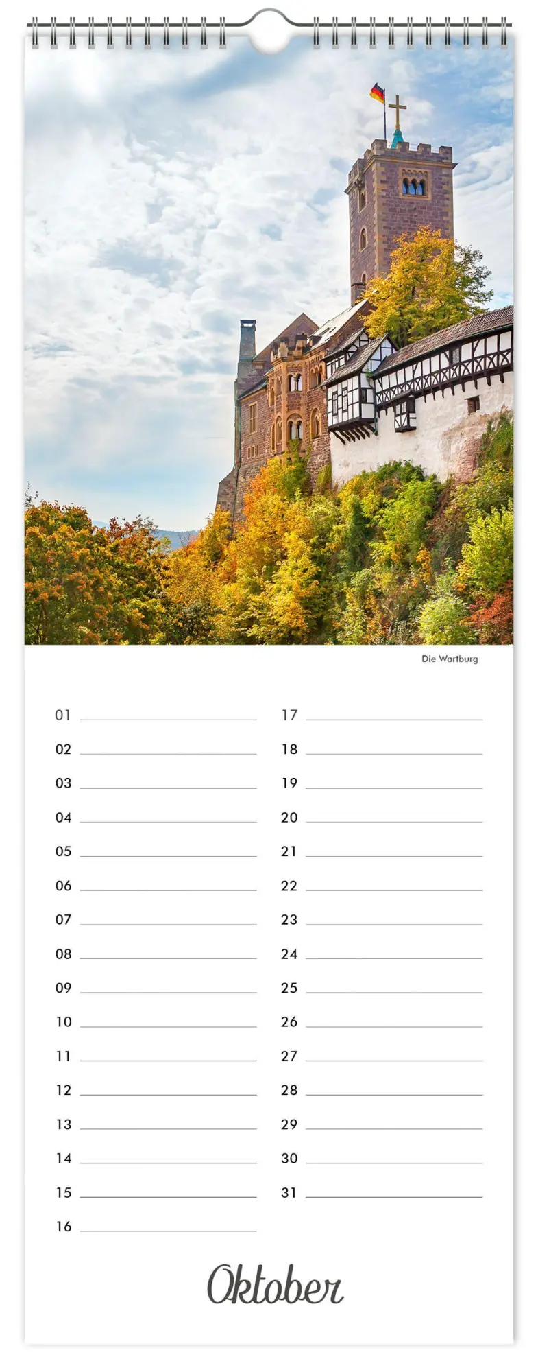 Bild: 9783947657780 | Kalender Geburtstagskalender Deutschland | -immerwährend- 15x40cm