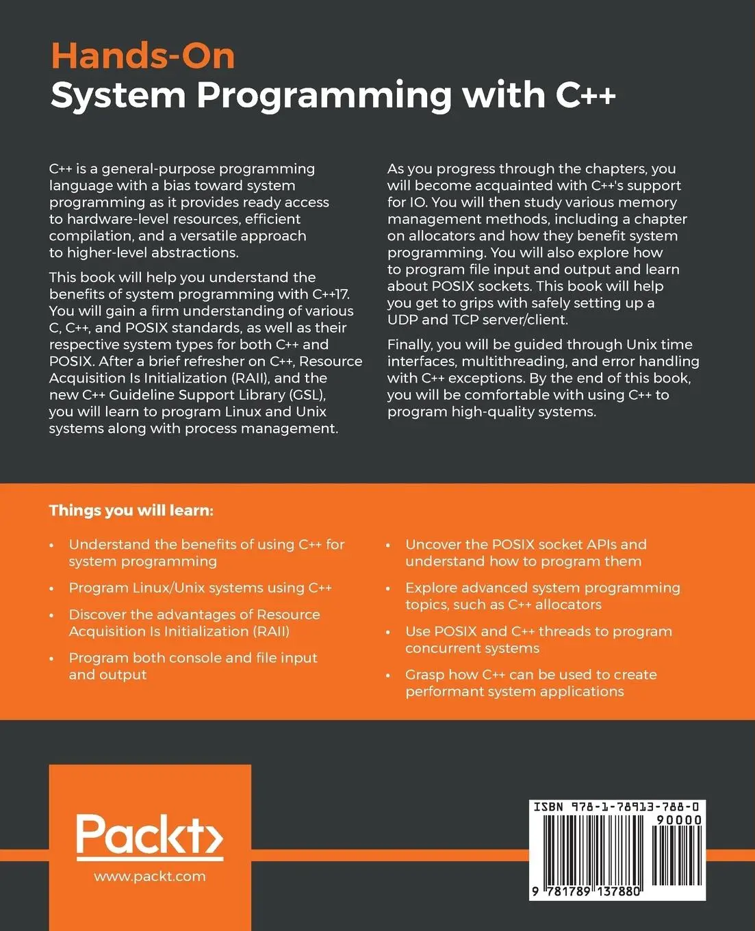 Rückseite: 9781789137880 | Hands-On System Programming with C++ | Rian Quinn | Taschenbuch | 2018