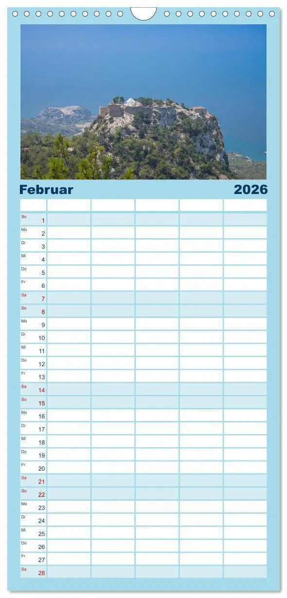Bild: 9783516517880 | Familienplaner 2026 - Rhodos - Traumhafter Süden mit 5 Spalten...