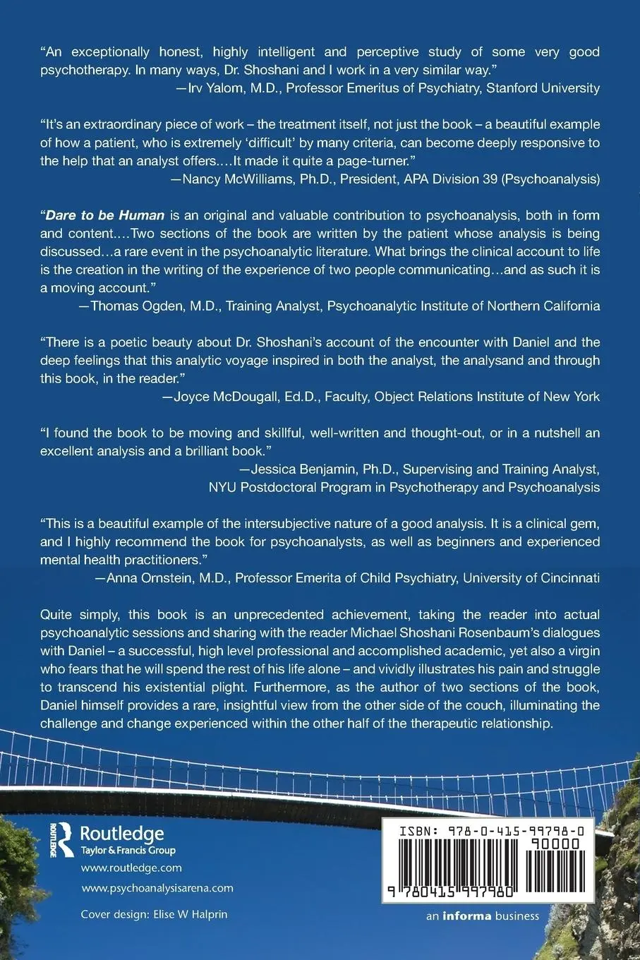 Rückseite: 9780415997980 | Dare to Be Human | A Contemporary Psychoanalytic Journey | Rosenbaum
