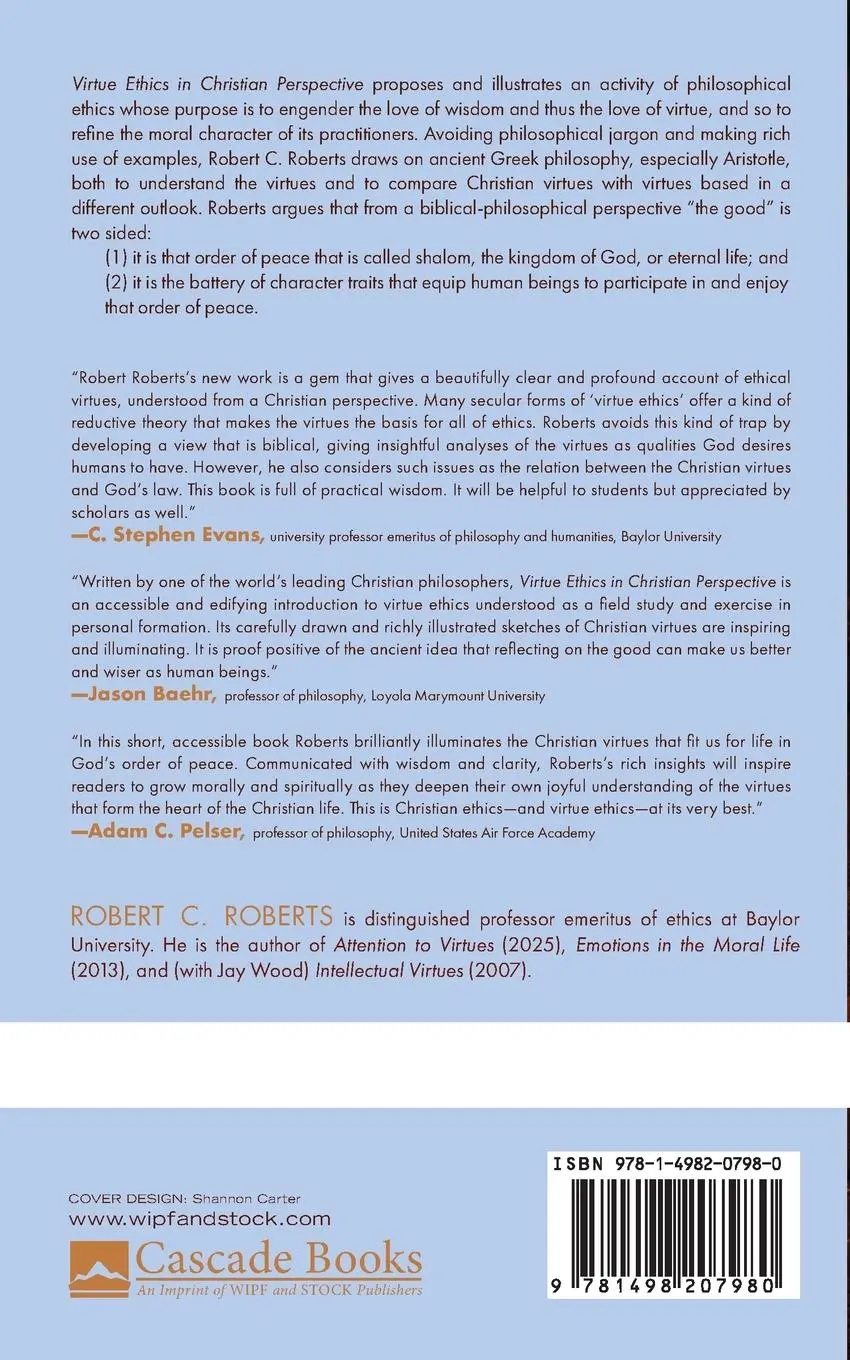 Rückseite: 9781498207980 | Virtue Ethics in Christian Perspective | Robert C. Roberts | Buch