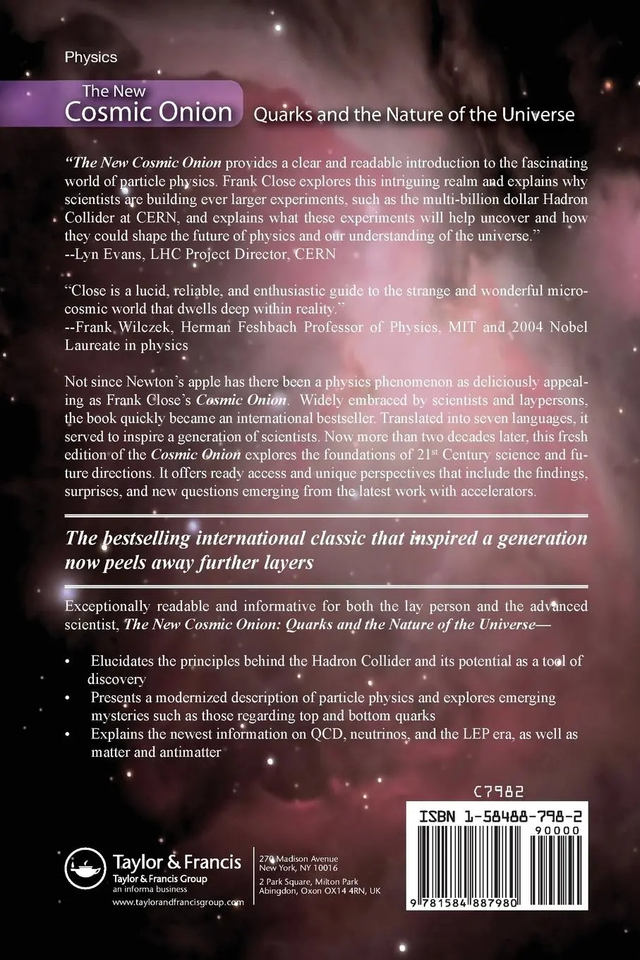 Rückseite: 9781584887980 | The New Cosmic Onion | Quarks and the Nature of the Universe | Close