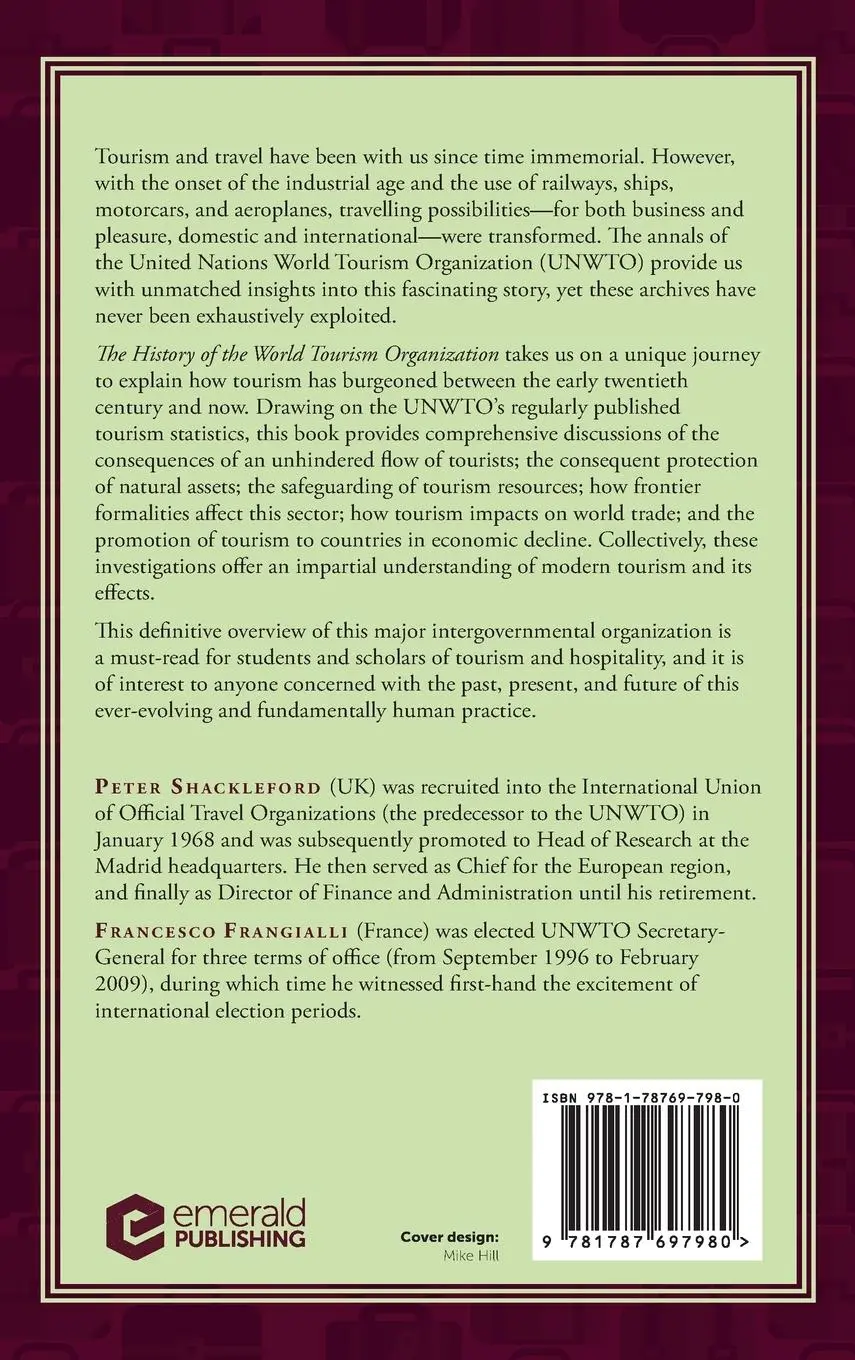 Rückseite: 9781787697980 | A History of the World Tourism Organization | Peter Shackleford | Buch