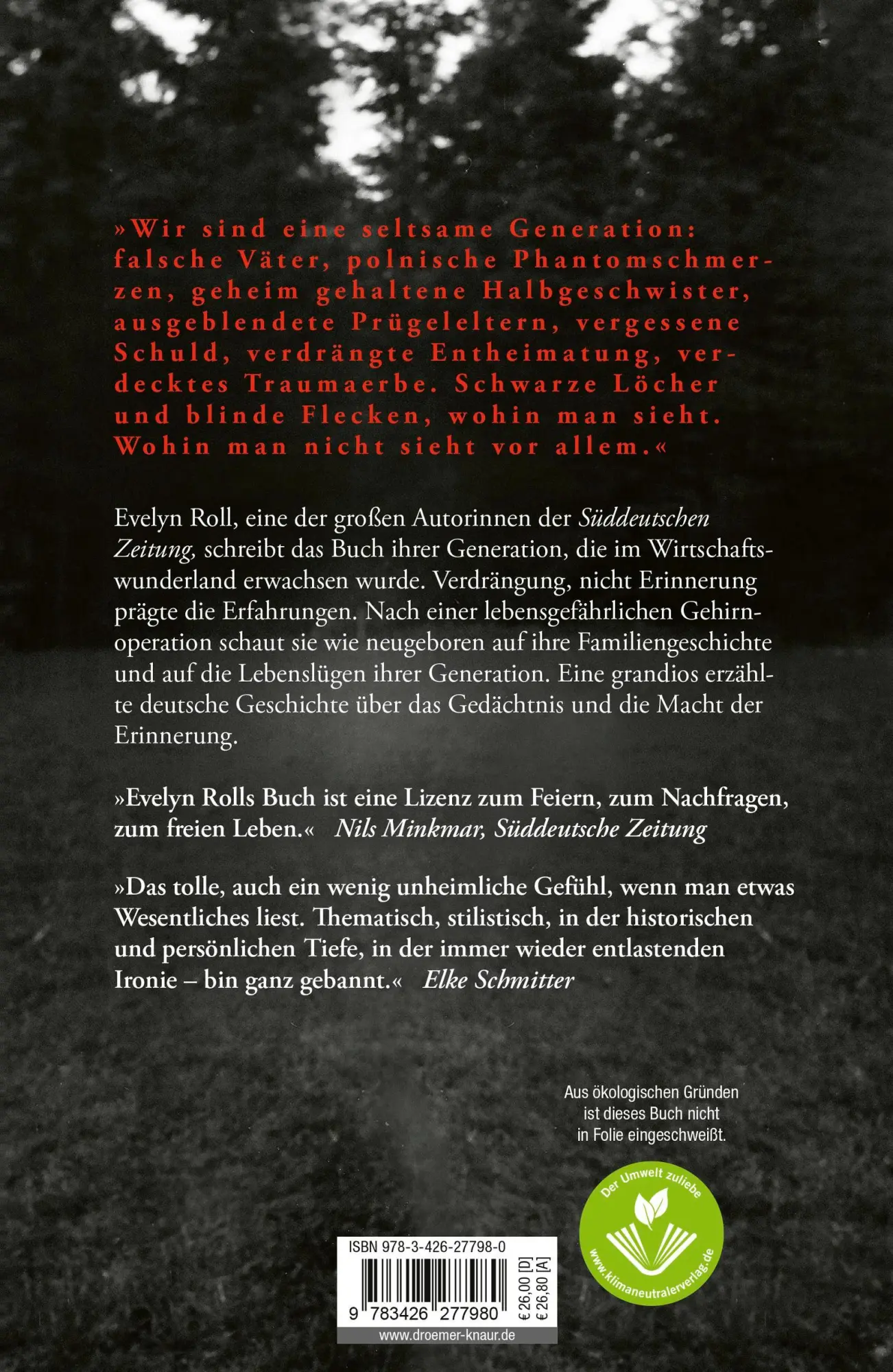 Rückseite: 9783426277980 | Pericallosa | Evelyn Roll | Buch | 425 S. | Deutsch | 2023 | Droemer