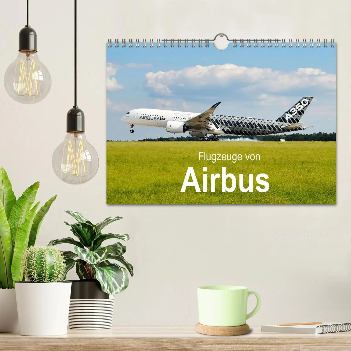 Bild: 9783457587980 | Flugzeuge von Airbus (Wandkalender 2026 DIN A4 quer), CALVENDO...