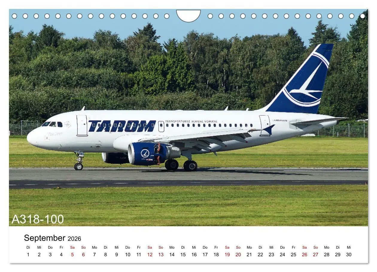 Bild: 9783457587980 | Flugzeuge von Airbus (Wandkalender 2026 DIN A4 quer), CALVENDO...