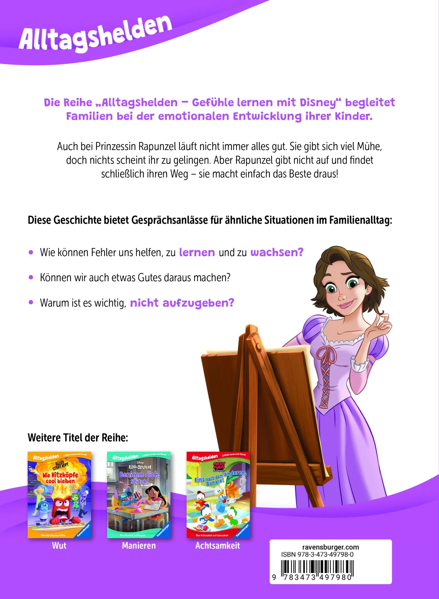 Rückseite: 9783473497980 | Alltagshelden - Gefühle lernen mit Disney: Disney Prinzessinnen -...