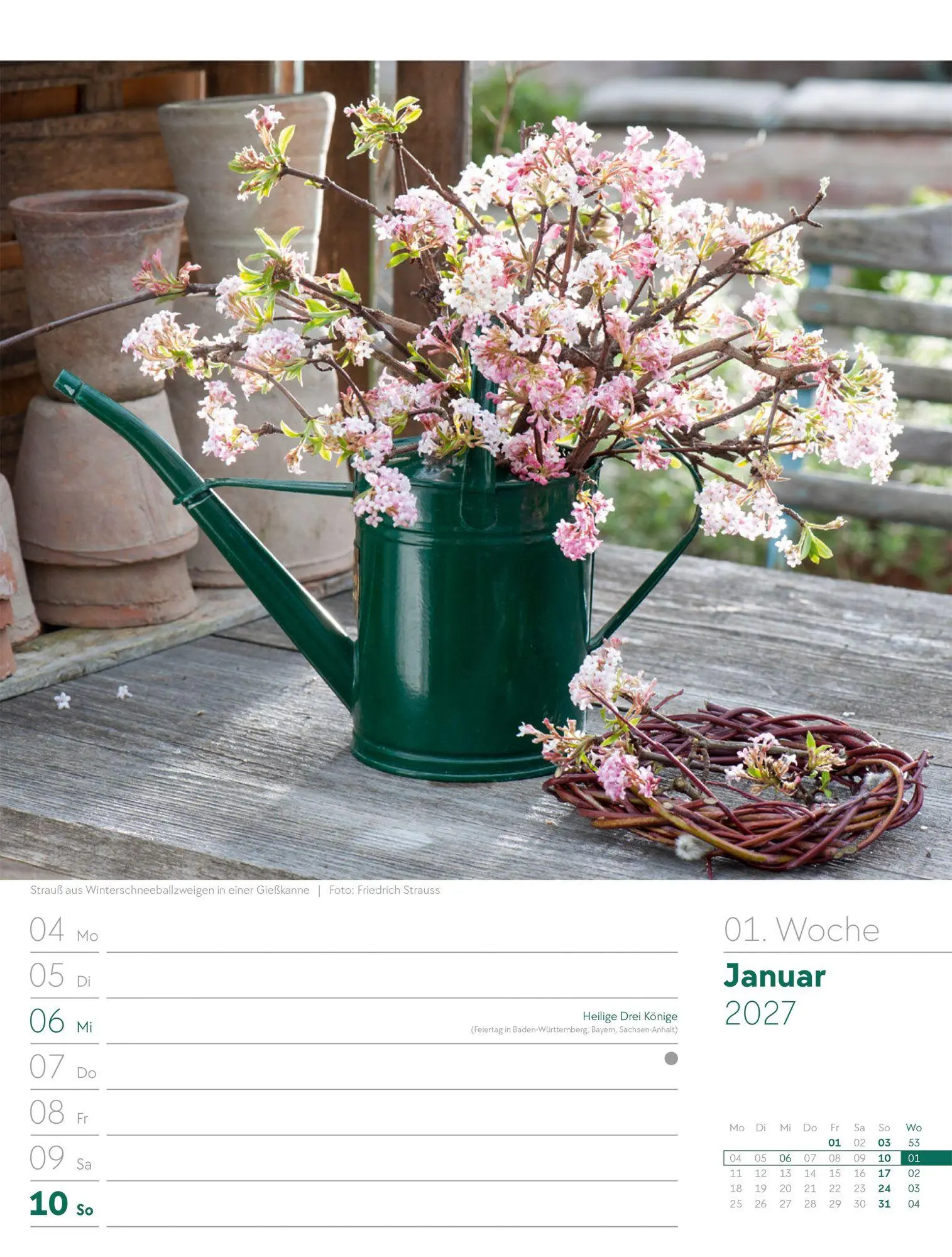 Bild: 9783838427980 | Gartenglück Wochenplaner Kalender 2027 | Ackermann Kunstverlag GmbH