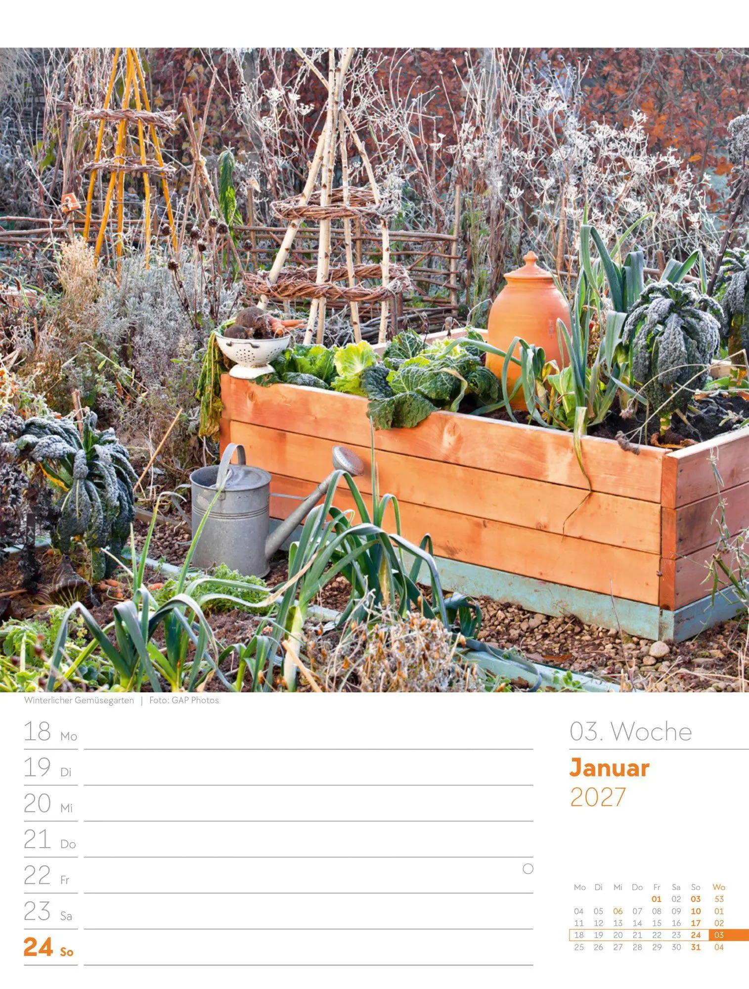 Bild: 9783838427980 | Gartenglück Wochenplaner Kalender 2027 | Ackermann Kunstverlag GmbH