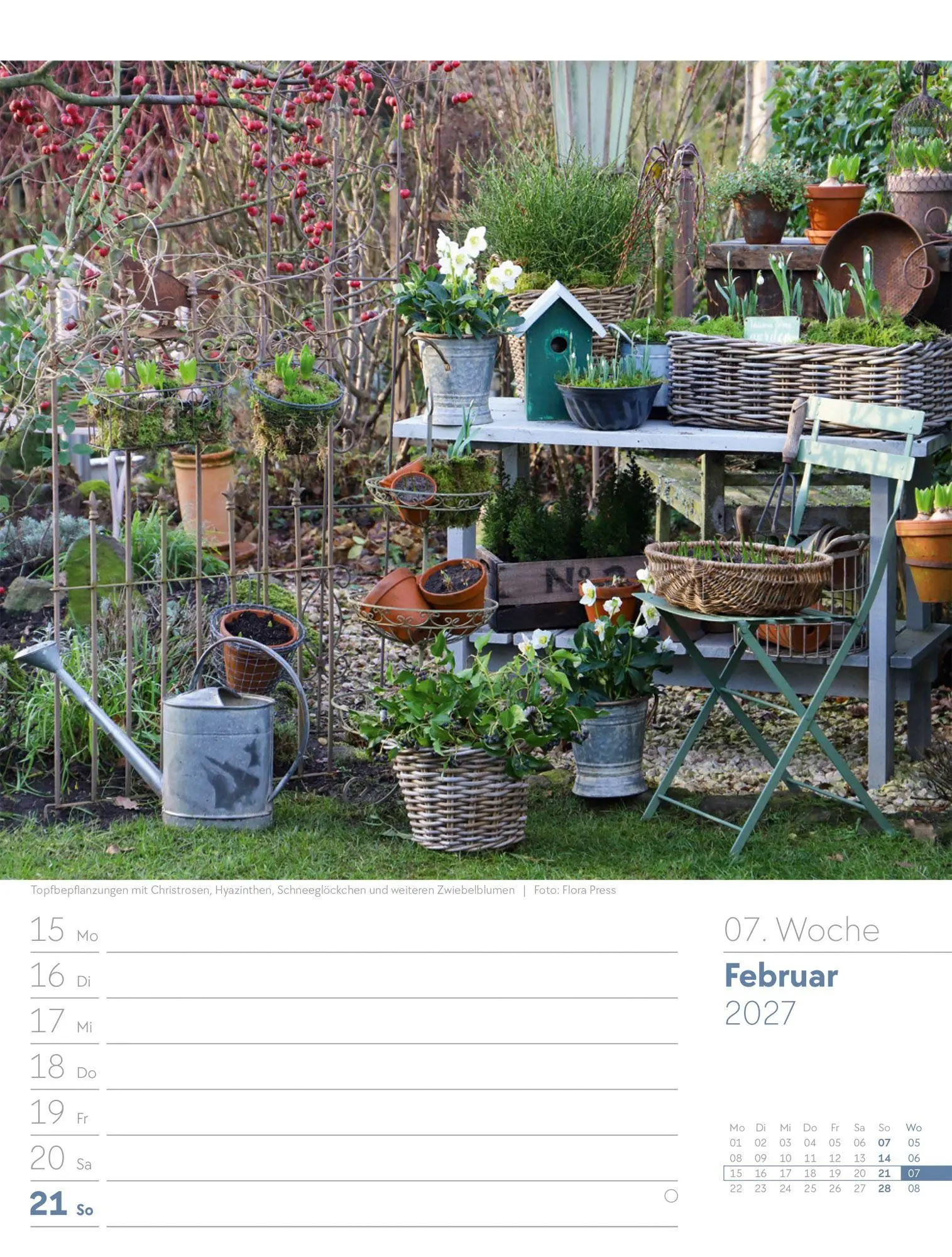 Bild: 9783838427980 | Gartenglück Wochenplaner Kalender 2027 | Ackermann Kunstverlag GmbH