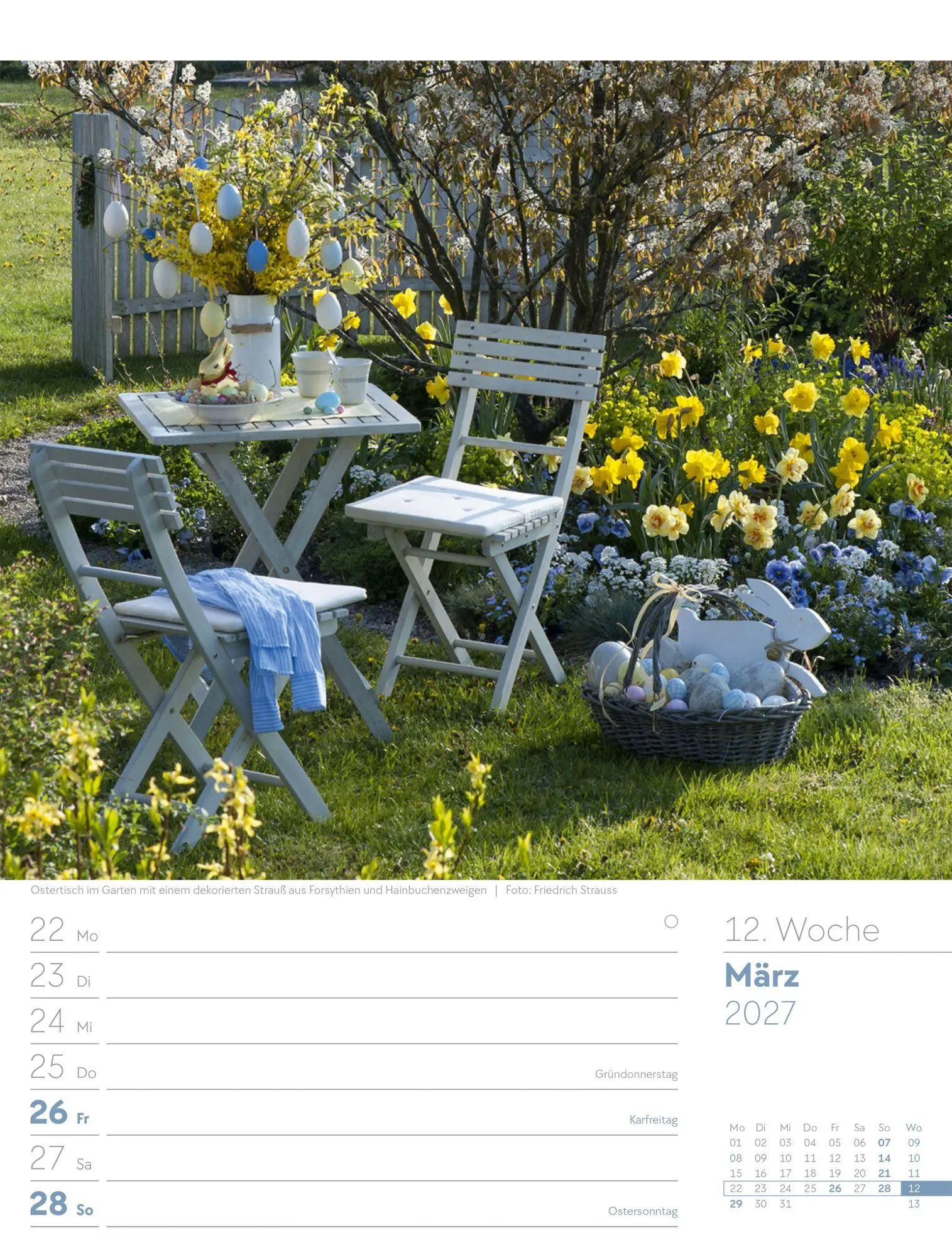 Bild: 9783838427980 | Gartenglück Wochenplaner Kalender 2027 | Ackermann Kunstverlag GmbH