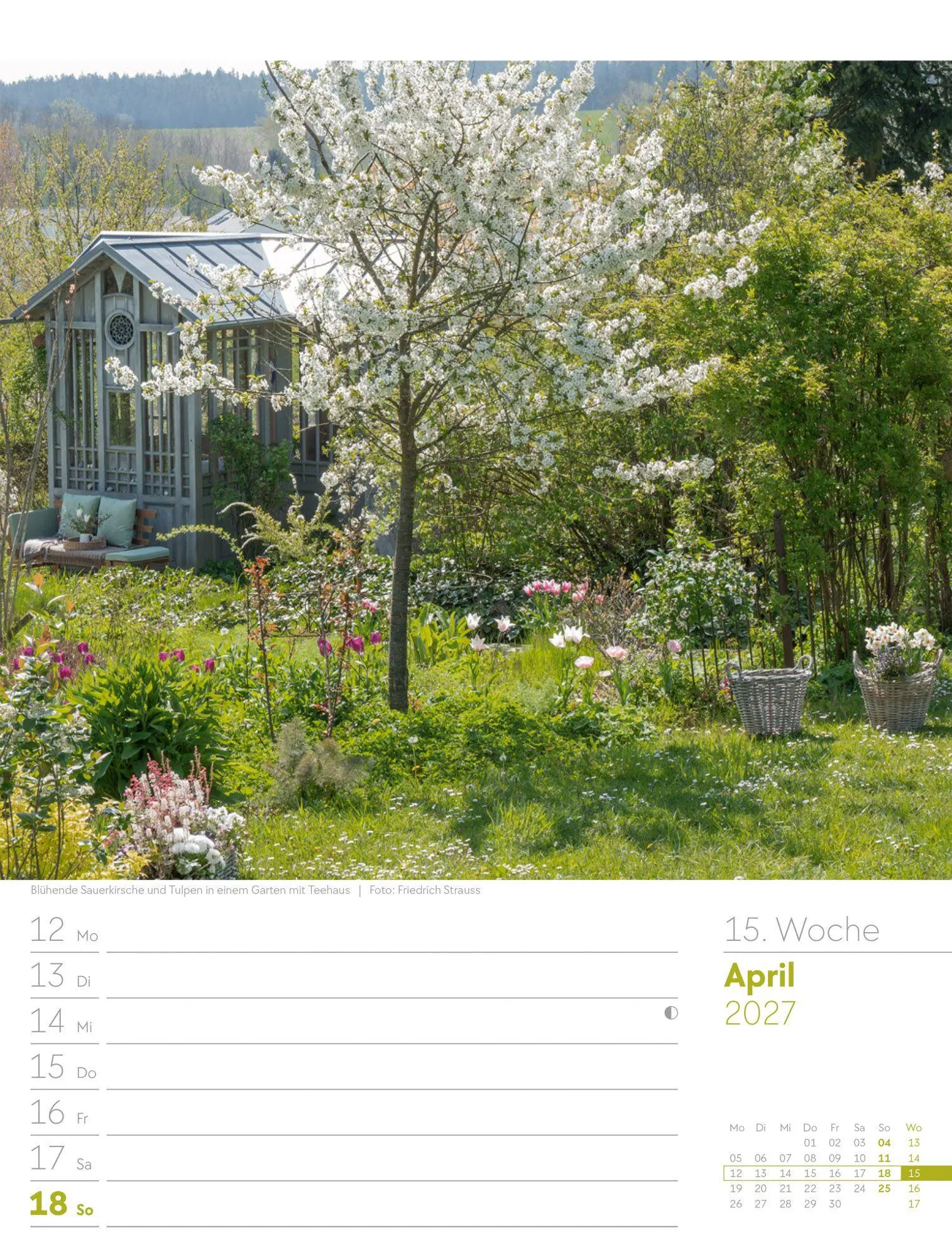 Bild: 9783838427980 | Gartenglück Wochenplaner Kalender 2027 | Ackermann Kunstverlag GmbH