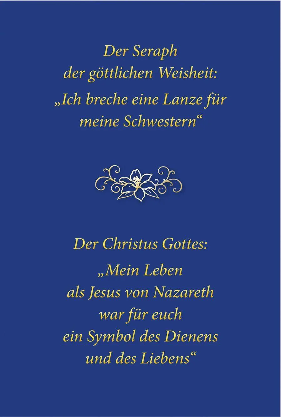 Cover: 9783964467980 | Der Seraph der göttlichen Weisheit - Ich breche eine Lanze für...