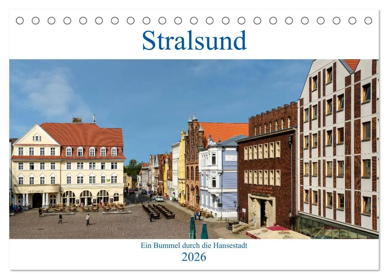 Cover: 9783457858080 | Ein Bummel durch die Hansestadt Stralsund (Tischkalender 2026 DIN...