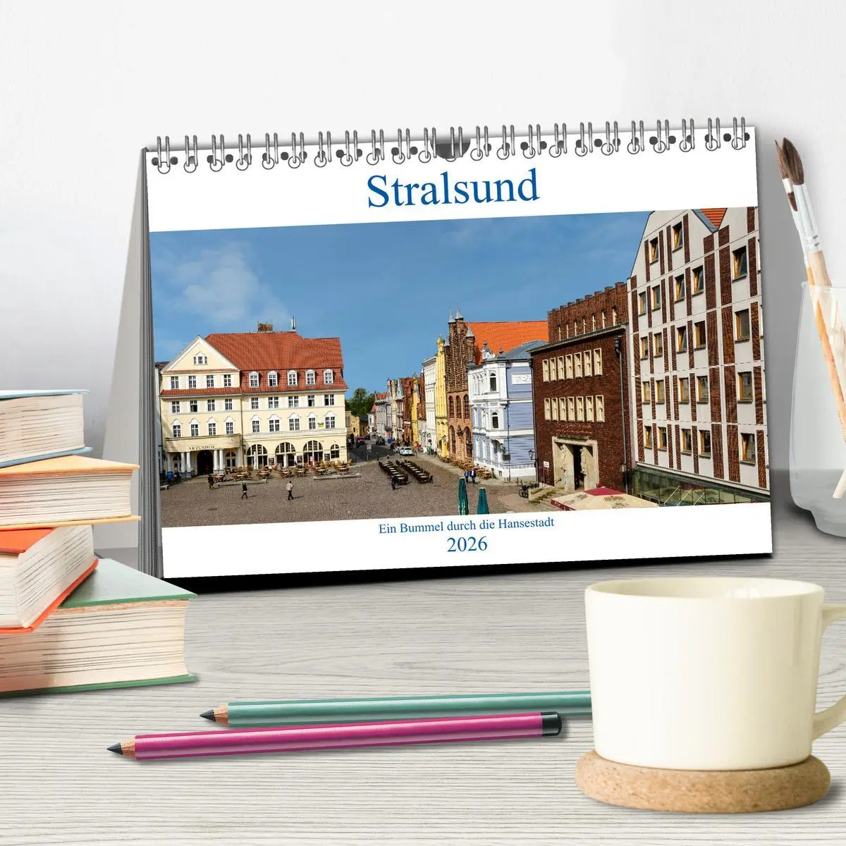 Bild: 9783457858080 | Ein Bummel durch die Hansestadt Stralsund (Tischkalender 2026 DIN...
