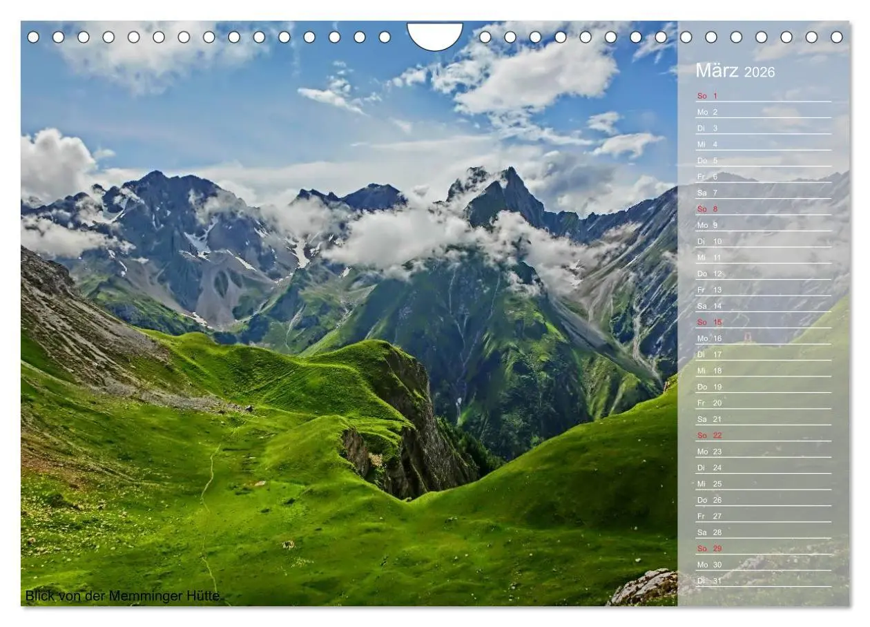 Bild: 9783516188080 | Alpenüberquerung (Wandkalender 2026 DIN A4 quer), CALVENDO...