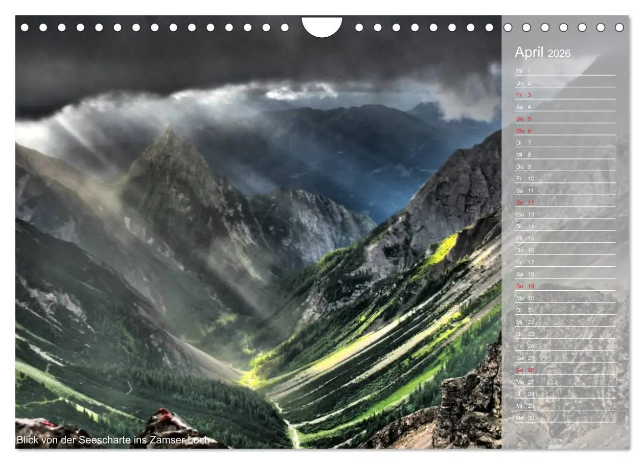 Bild: 9783516188080 | Alpenüberquerung (Wandkalender 2026 DIN A4 quer), CALVENDO...