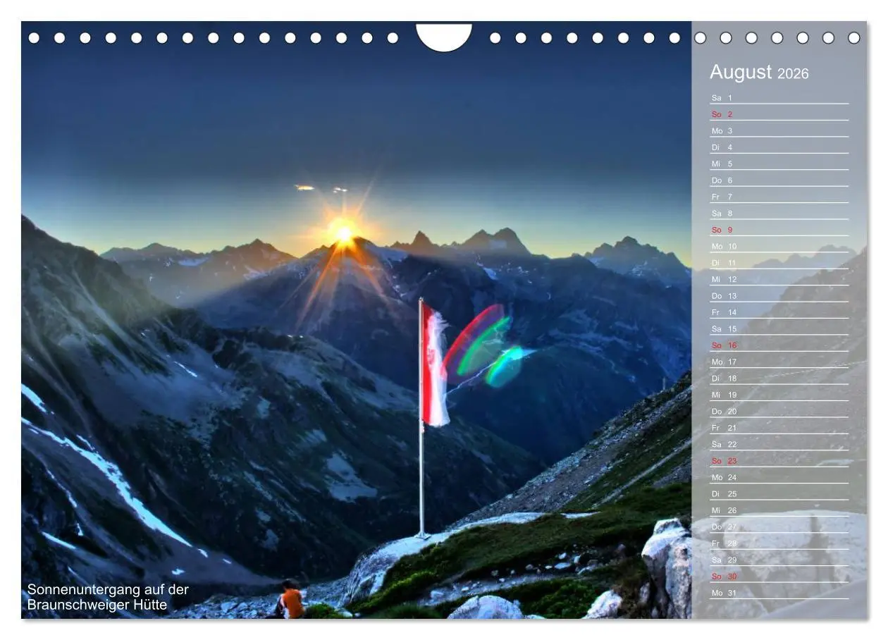 Bild: 9783516188080 | Alpenüberquerung (Wandkalender 2026 DIN A4 quer), CALVENDO...