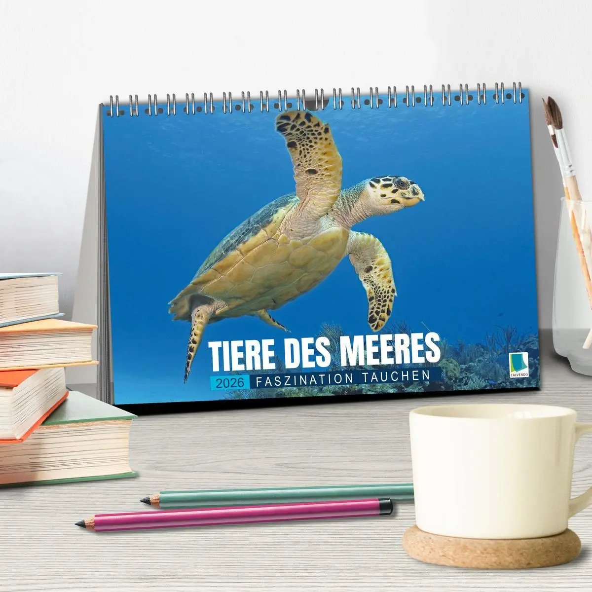 Bild: 9783516638080 | Tiere des Meeres: Faszination Tauchen (Tischkalender 2026 DIN A5...
