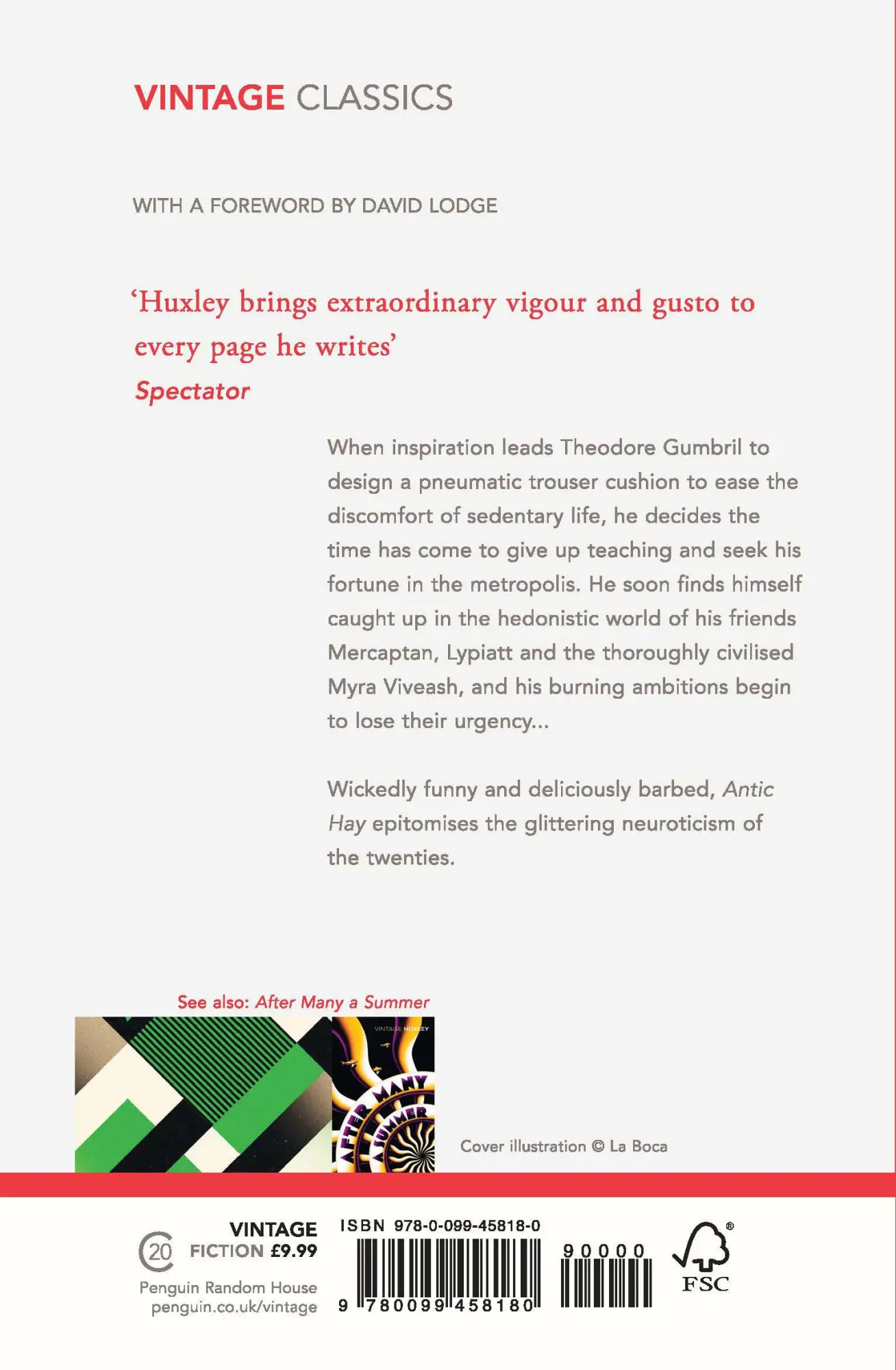 Rückseite: 9780099458180 | Antic Hay | Aldous Huxley | Taschenbuch | Kartoniert / Broschiert
