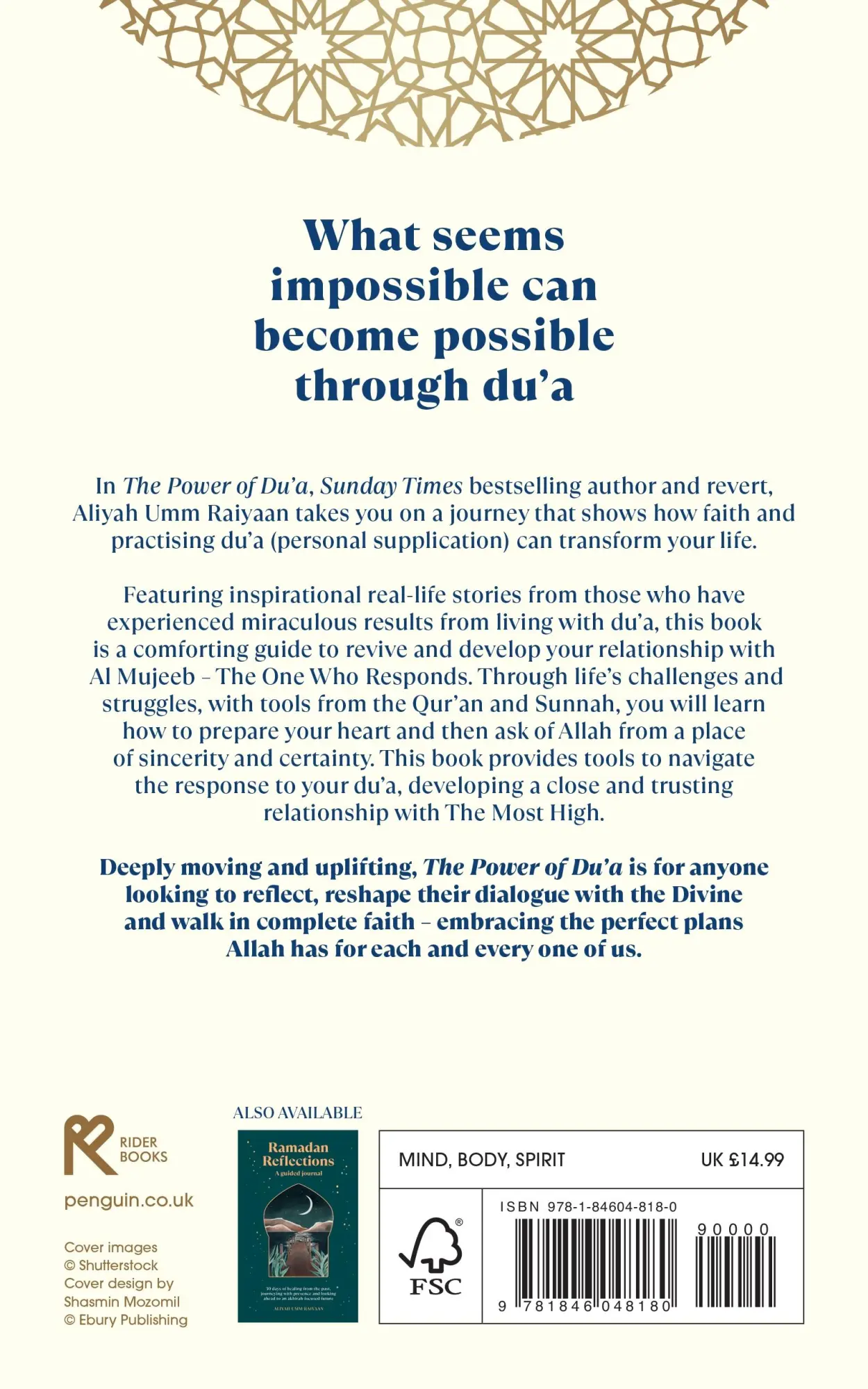 Rückseite: 9781846048180 | The Power of Du'a | Aliyah Umm Raiyaan | Taschenbuch | Englisch | 2024