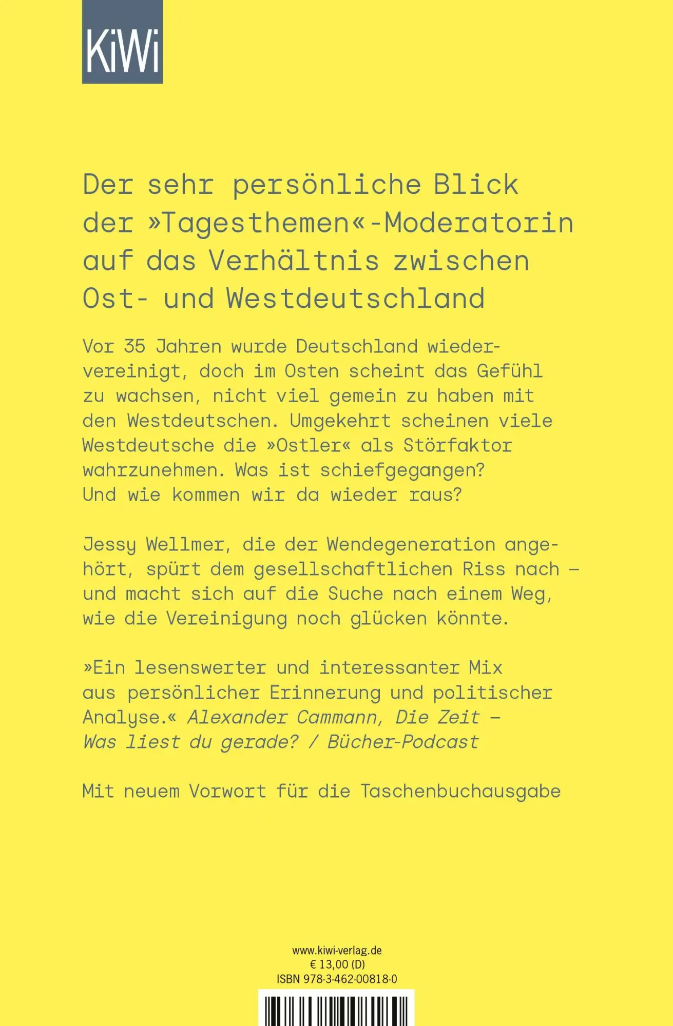 Rückseite: 9783462008180 | Die neue Entfremdung | Jessy Wellmer | Taschenbuch | 272 S. | Deutsch