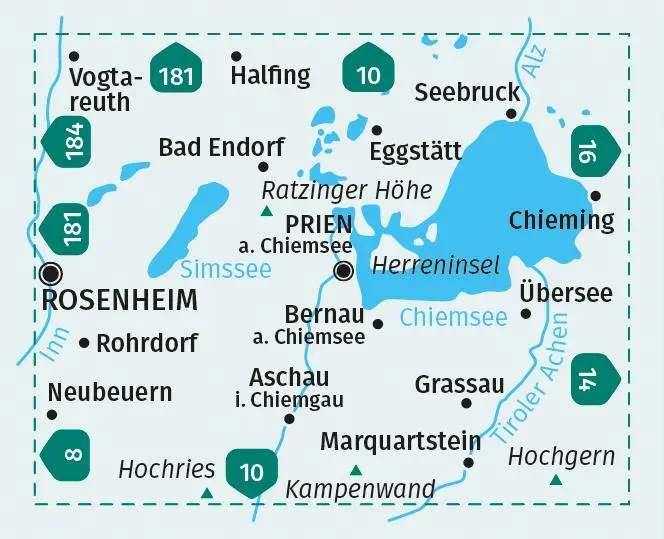 Bild: 9783991218180 | KOMPASS Wanderkarte 792 Chiemsee, Simssee 1:25.000 | (Land-)Karte