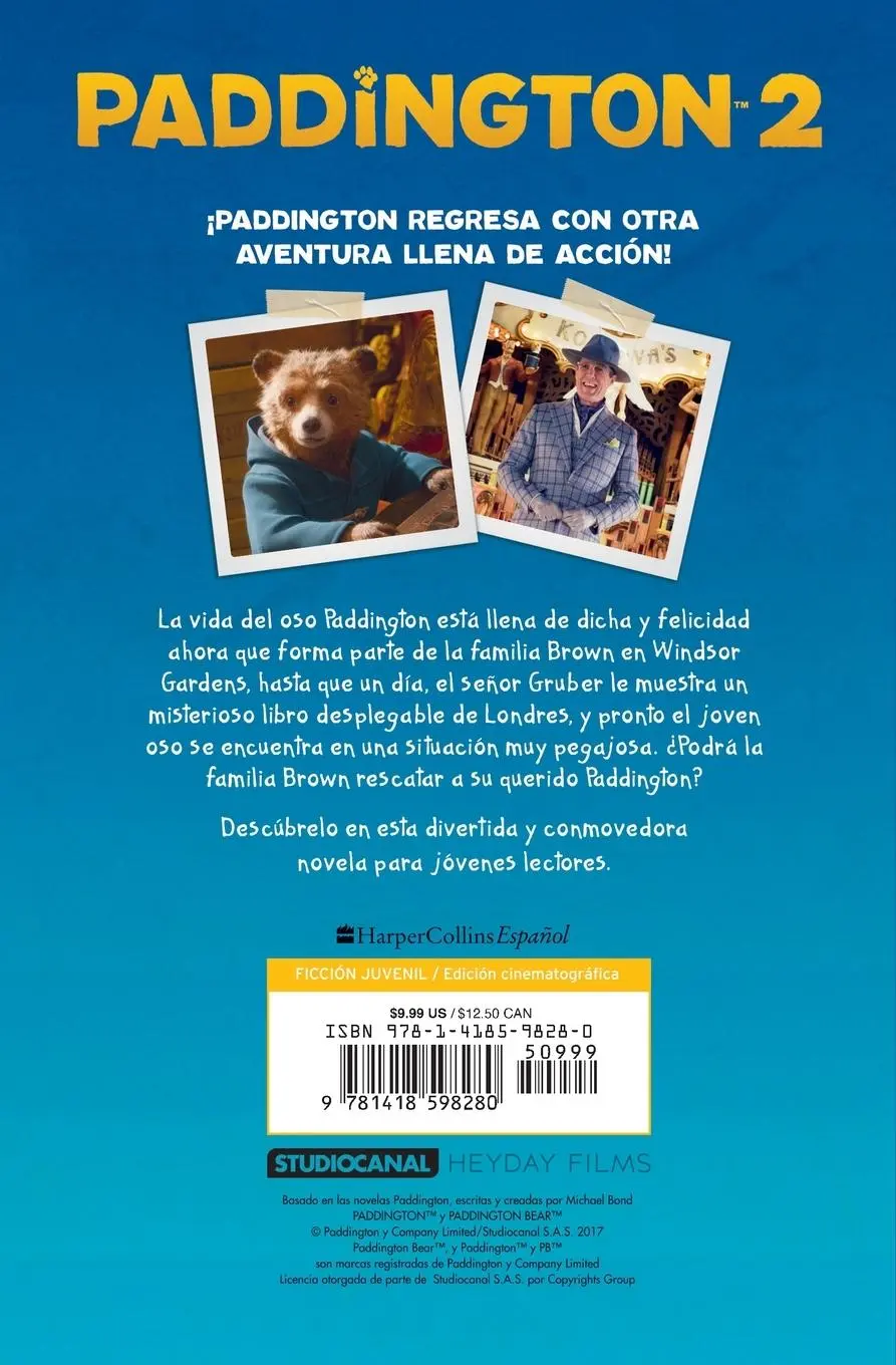 Rückseite: 9781418598280 | Paddington 2 | La historia de la película | Harpercollins Español