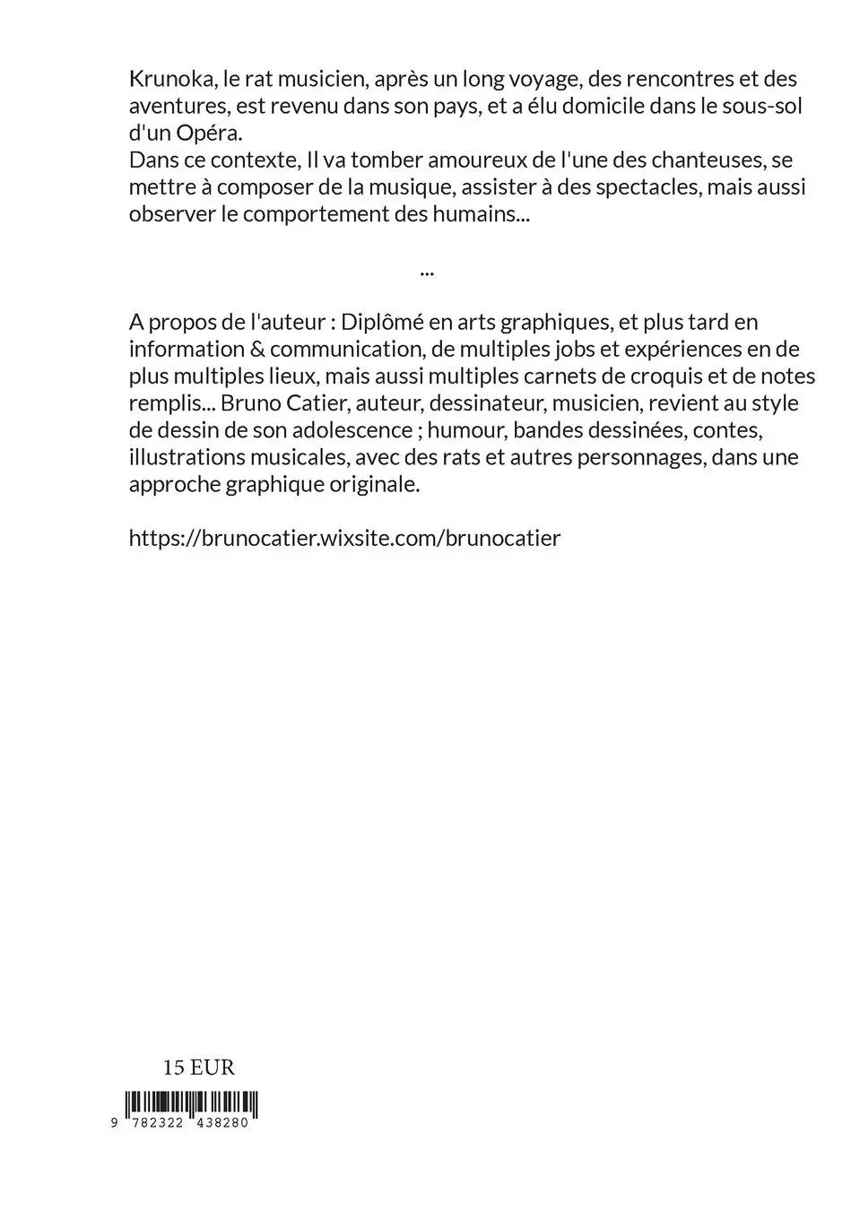 Rückseite: 9782322438280 | Krunoka | Fantôme de l'Opéra - Livre 3 | Bruno Catier | Taschenbuch