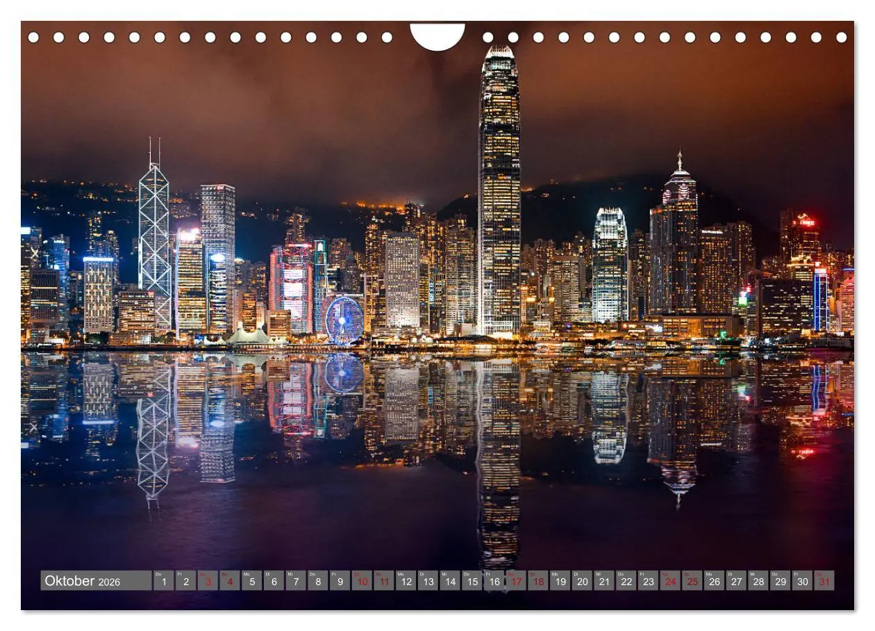 Bild: 9783457698280 | Hong Kong Citylights (Wandkalender 2026 DIN A4 quer), CALVENDO...