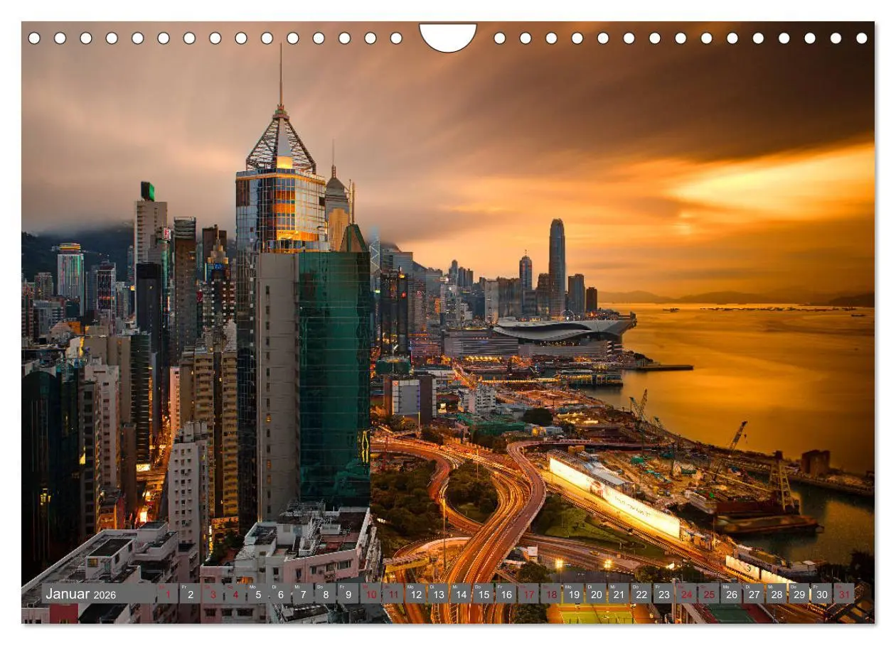 Bild: 9783457698280 | Hong Kong Citylights (Wandkalender 2026 DIN A4 quer), CALVENDO...