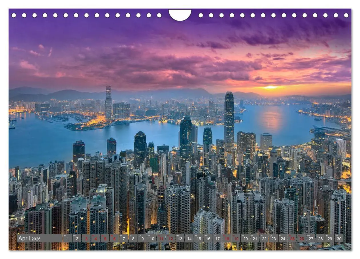 Bild: 9783457698280 | Hong Kong Citylights (Wandkalender 2026 DIN A4 quer), CALVENDO...