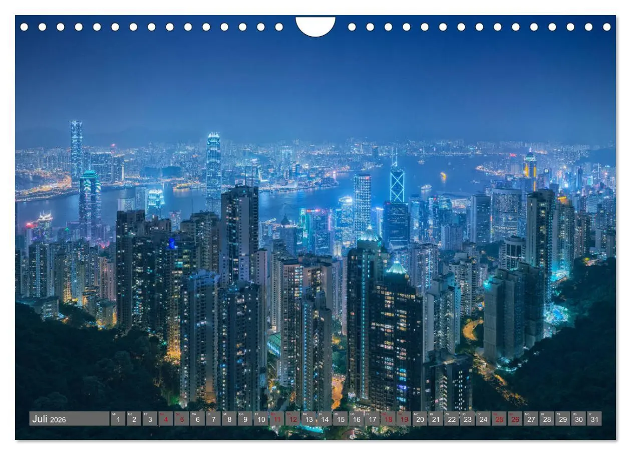 Bild: 9783457698280 | Hong Kong Citylights (Wandkalender 2026 DIN A4 quer), CALVENDO...