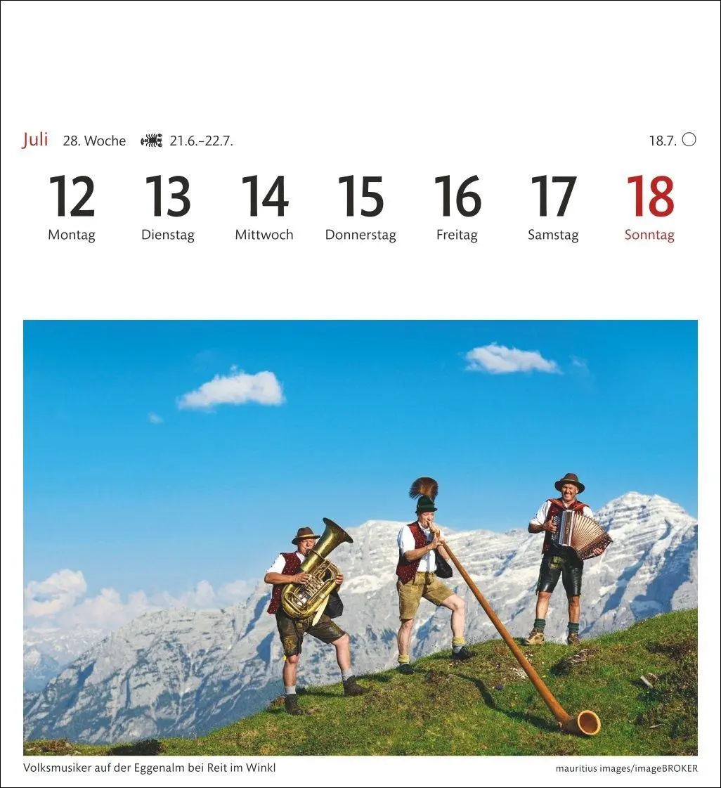 Bild: 9783840038280 | Alpen Sehnsuchtskalender 2027 - Wochenkalender mit 53 Postkarten