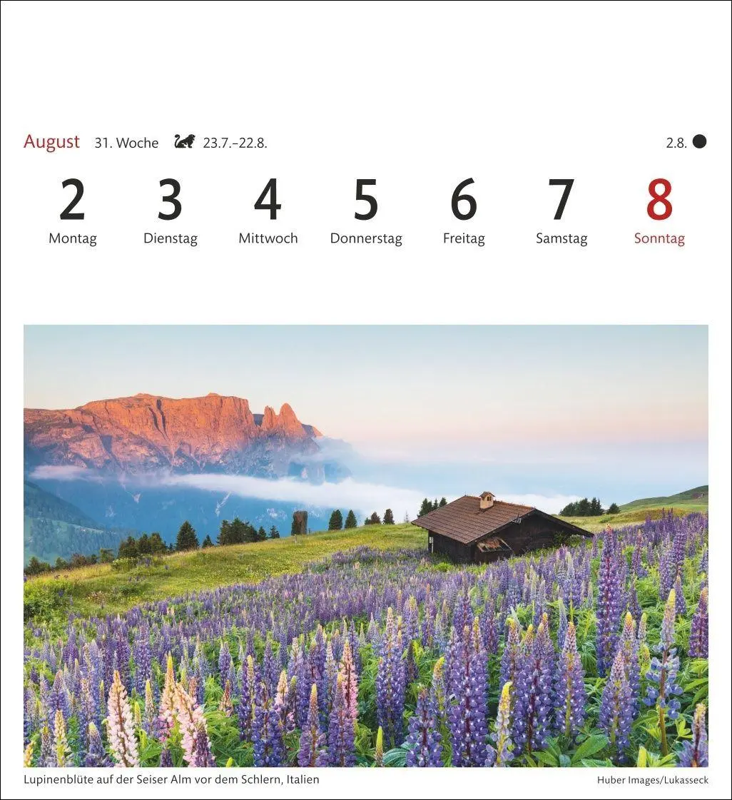 Bild: 9783840038280 | Alpen Sehnsuchtskalender 2027 - Wochenkalender mit 53 Postkarten