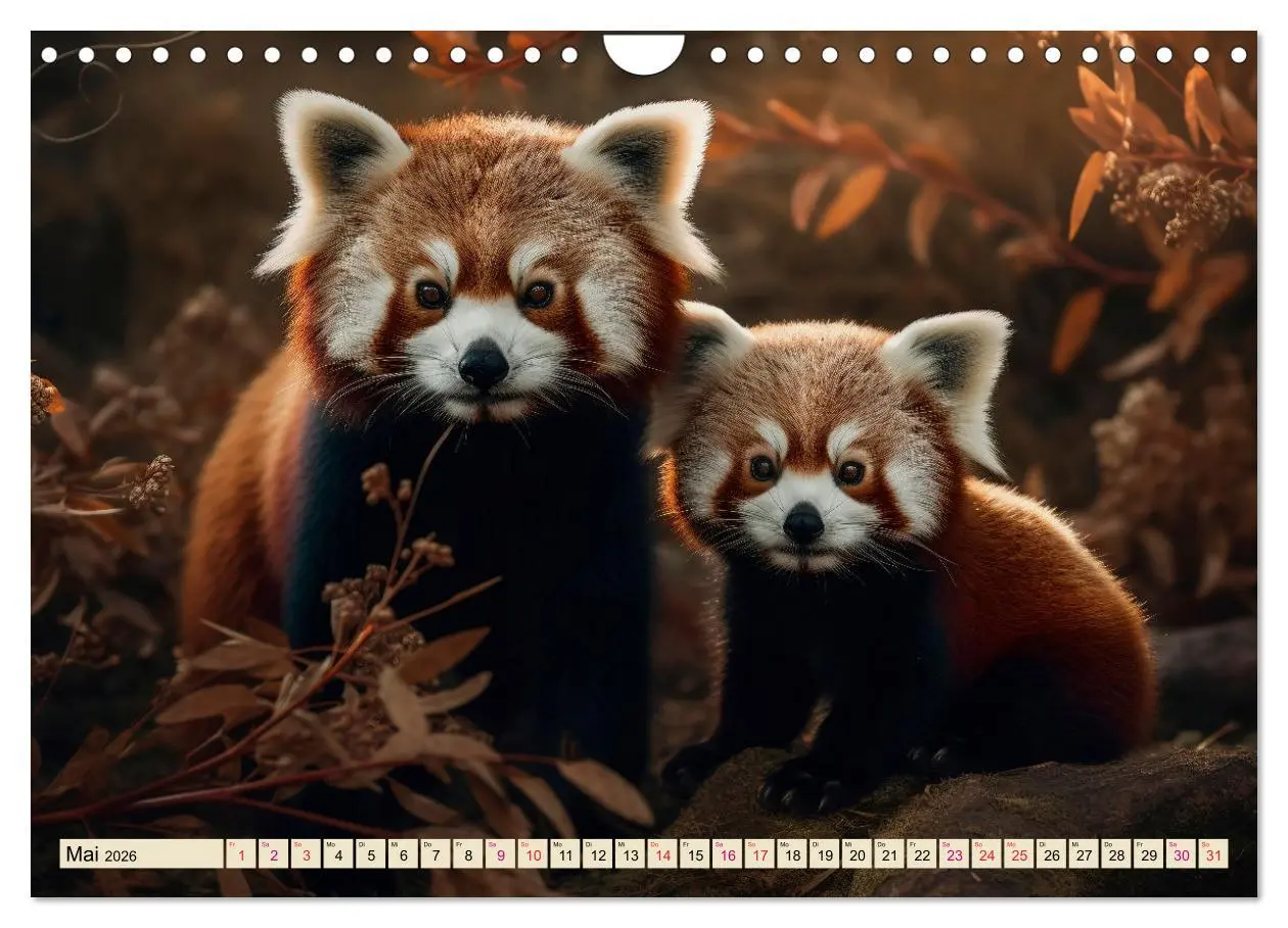 Bild: 9783457378380 | Roter Panda - gefährdeter Katzenbär (Wandkalender 2026 DIN A4...