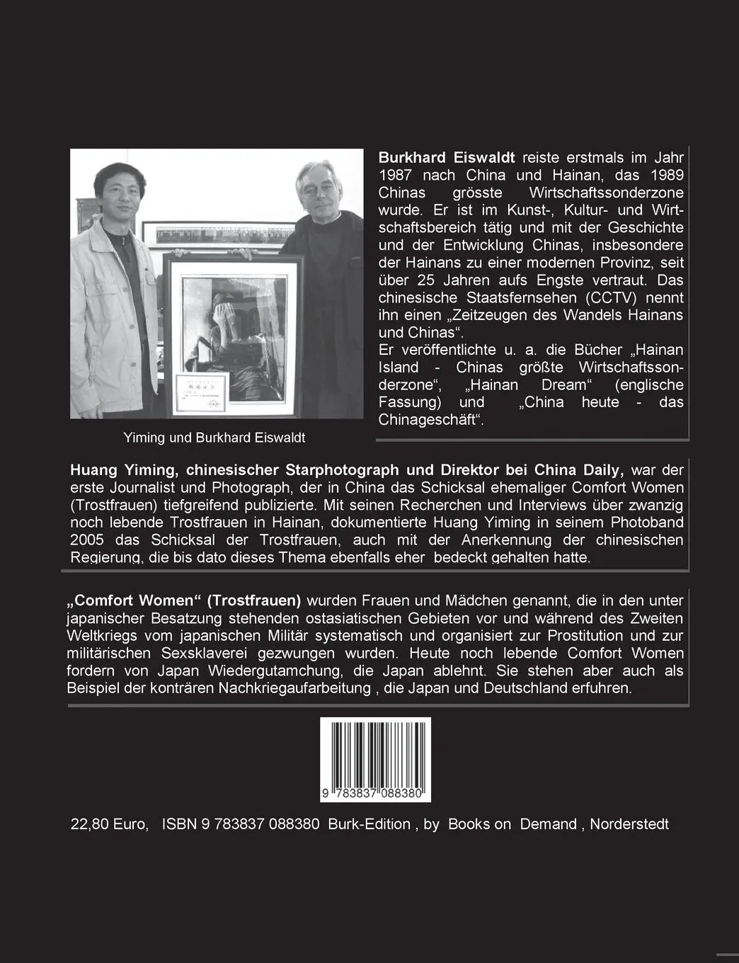 Rückseite: 9783837088380 | Hainan - Comfort Women/Trostfrauen Mit Photos von Huang Yiming | Buch
