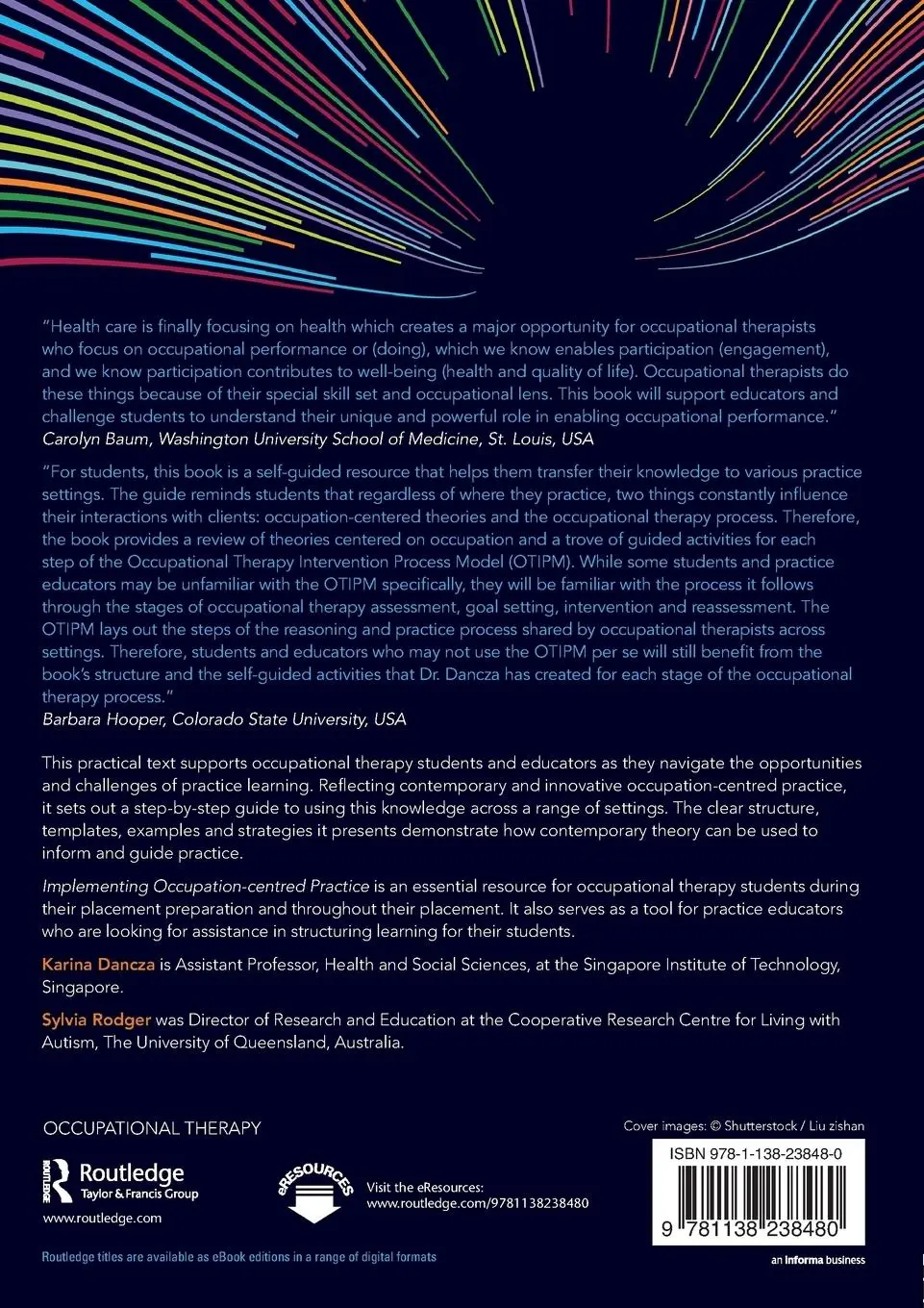 Rückseite: 9781138238480 | Implementing Occupation-centred Practice | Karina Dancza (u. a.)