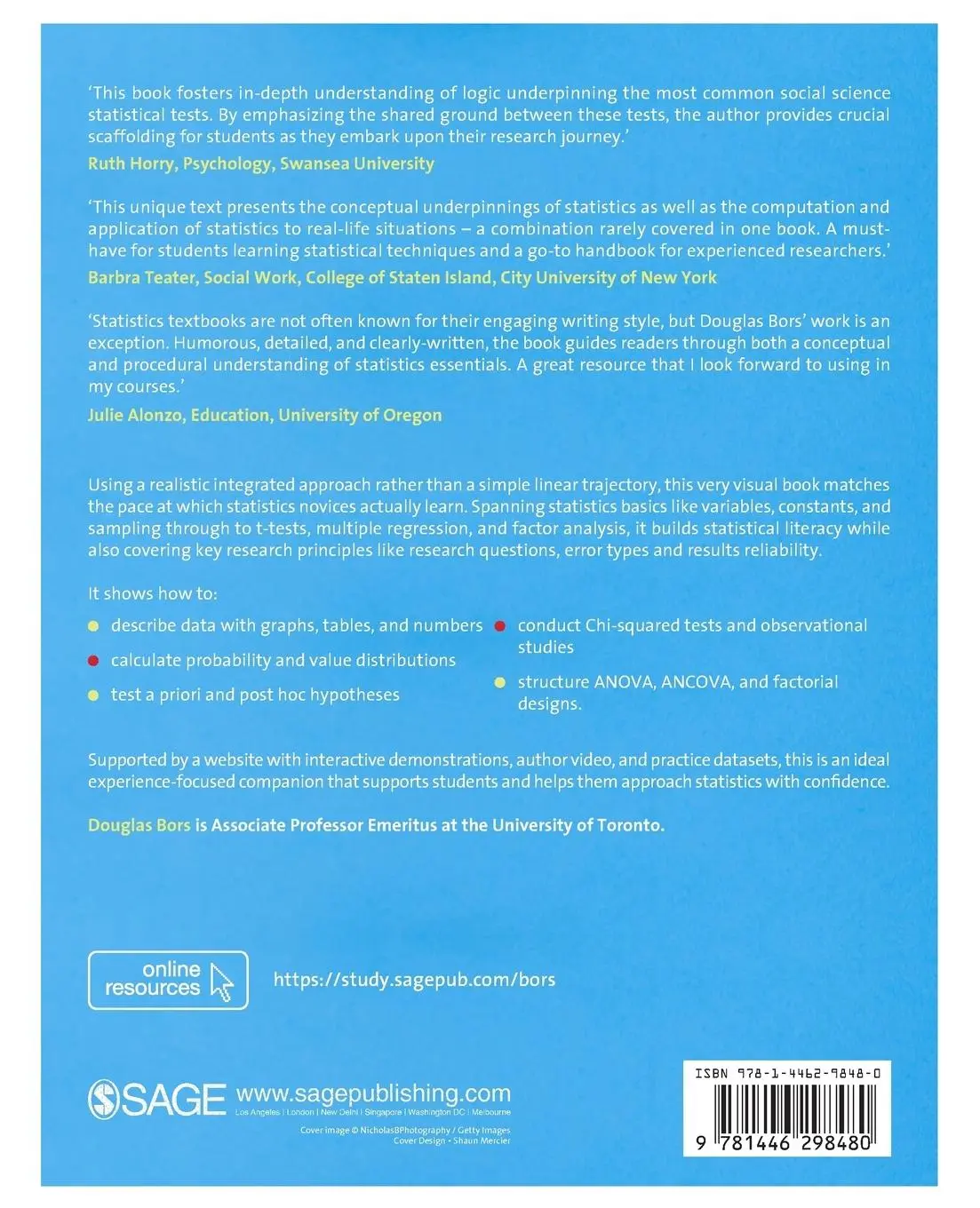 Rückseite: 9781446298480 | Data Analysis for the Social Sciences | Douglas Bors | Taschenbuch