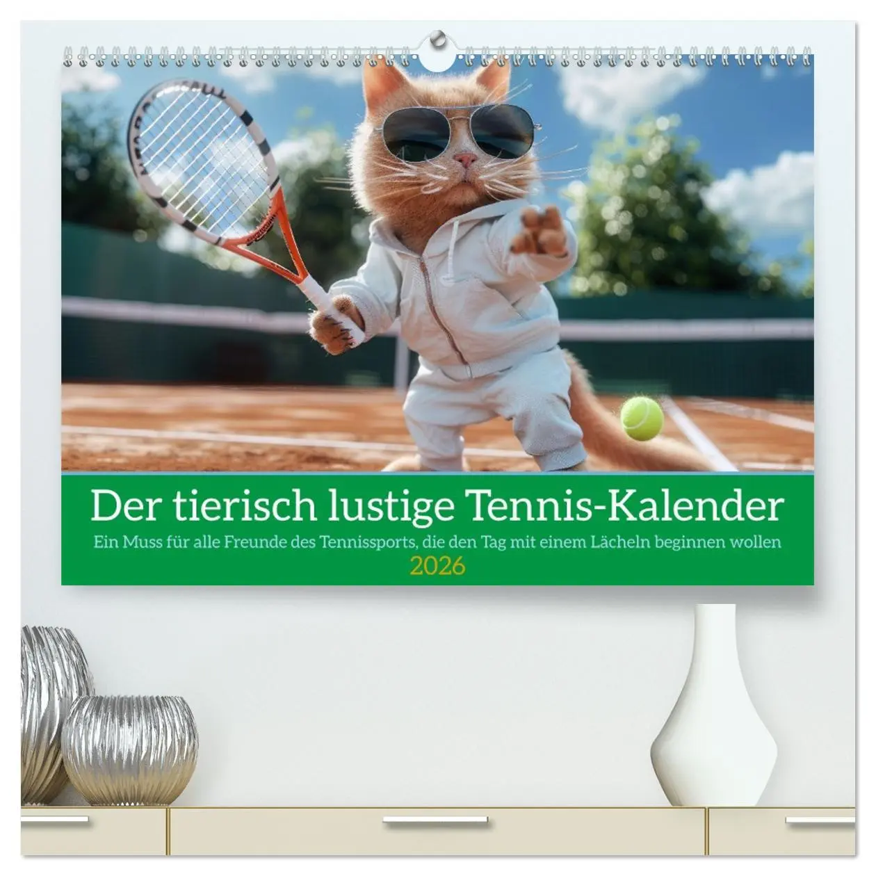 Cover: 9783457368480 | Der tierisch lustige Tennis-Kalender (hochwertiger Premium...