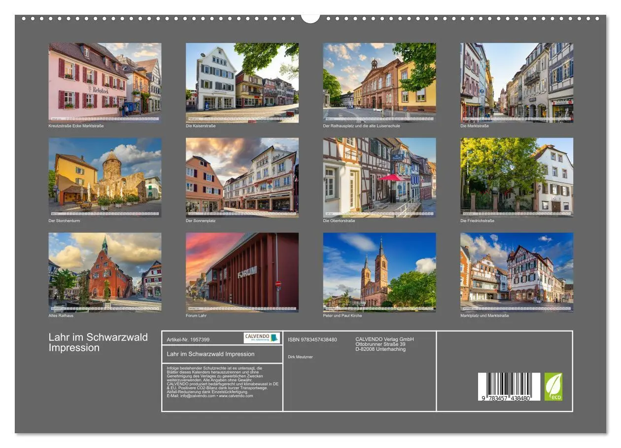 Bild: 9783457438480 | Lahr im Schwarzwald Impression (hochwertiger Premium Wandkalender...