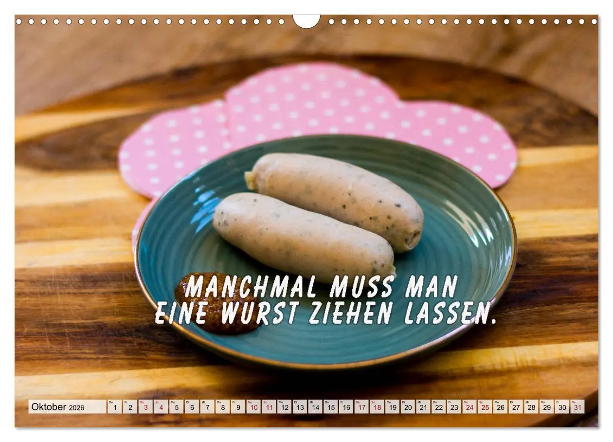 Bild: 9783457678480 | Wurstkalender. Es geht um die Wurst. (Wandkalender 2026 DIN A3...