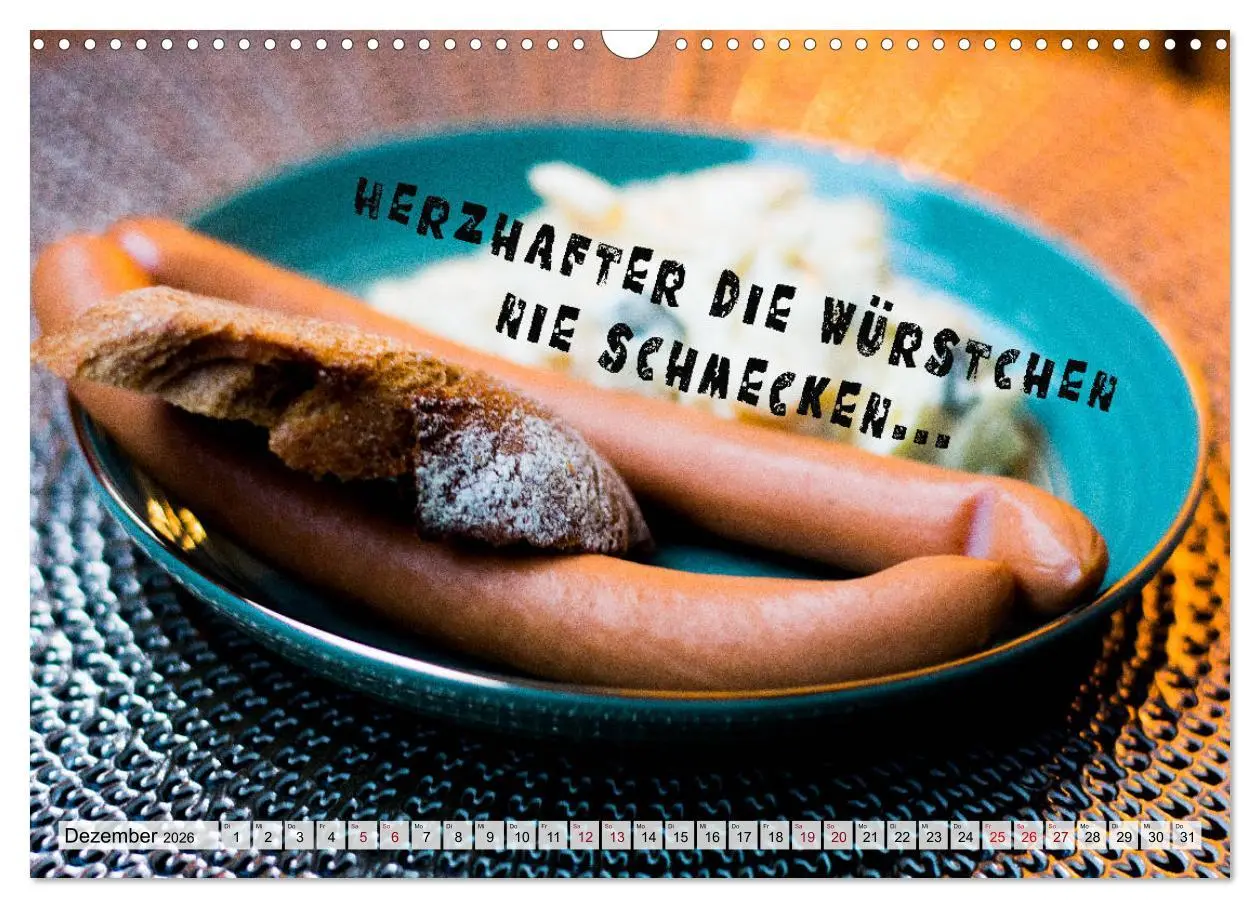 Bild: 9783457678480 | Wurstkalender. Es geht um die Wurst. (Wandkalender 2026 DIN A3...
