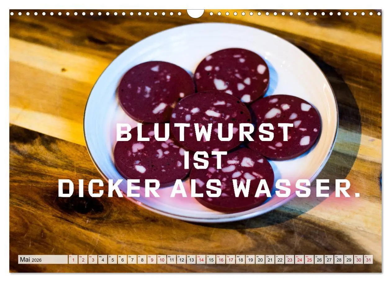 Bild: 9783457678480 | Wurstkalender. Es geht um die Wurst. (Wandkalender 2026 DIN A3...