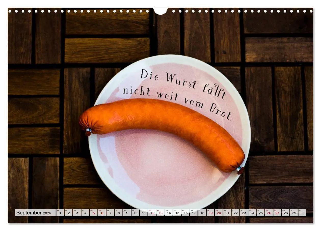Bild: 9783457678480 | Wurstkalender. Es geht um die Wurst. (Wandkalender 2026 DIN A3...