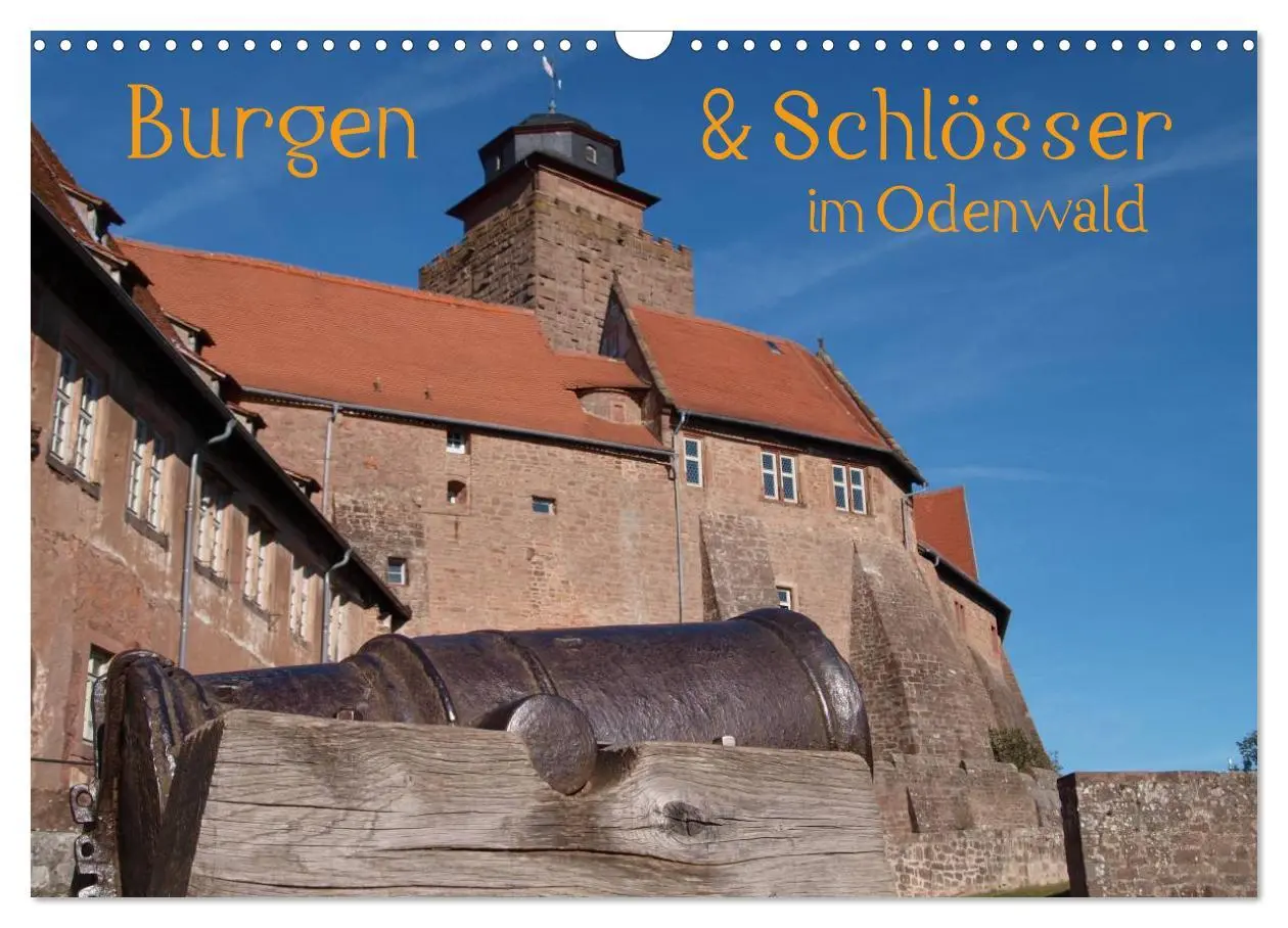 Cover: 9783516148480 | Burgen &amp; Schlösser im Odenwald (Wandkalender 2026 DIN A3 quer),...