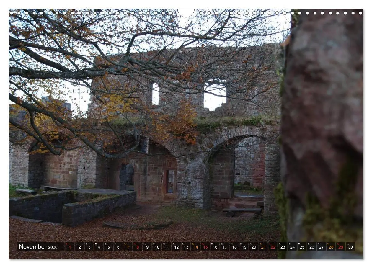 Bild: 9783516148480 | Burgen &amp; Schlösser im Odenwald (Wandkalender 2026 DIN A3 quer),...