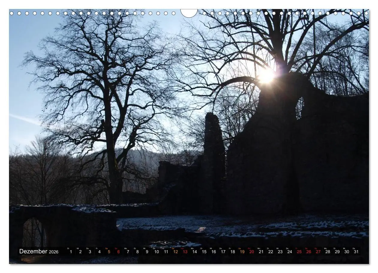 Bild: 9783516148480 | Burgen &amp; Schlösser im Odenwald (Wandkalender 2026 DIN A3 quer),...