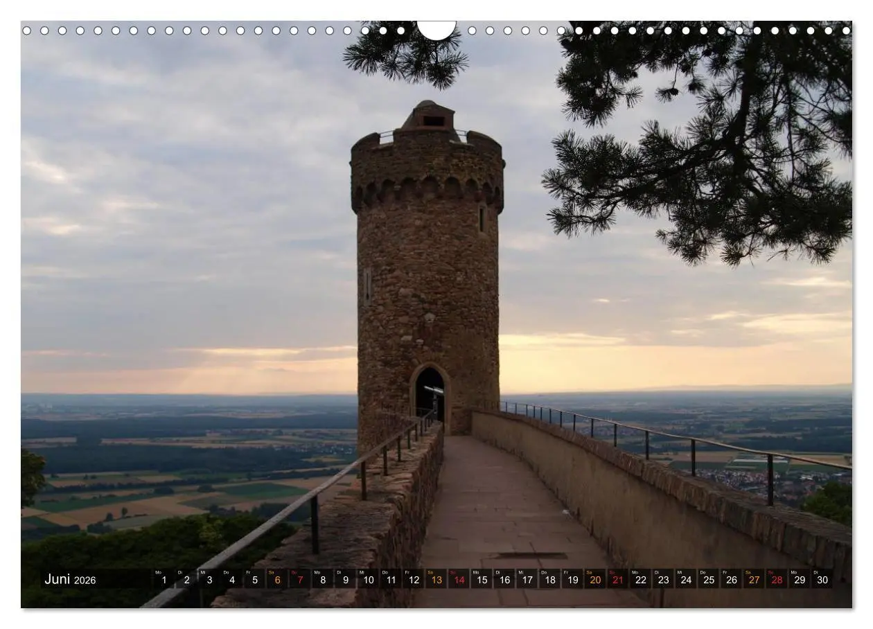 Bild: 9783516148480 | Burgen &amp; Schlösser im Odenwald (Wandkalender 2026 DIN A3 quer),...