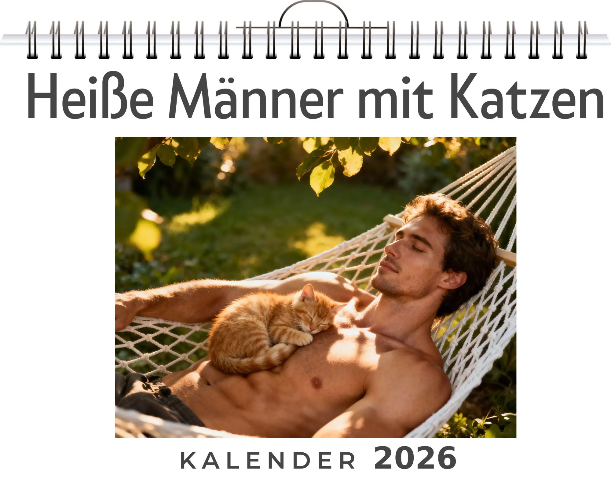 Cover: 9783695348480 | Heiße Männer mit Katzen | Leah Koch | Kalender | Deutsch | 2026